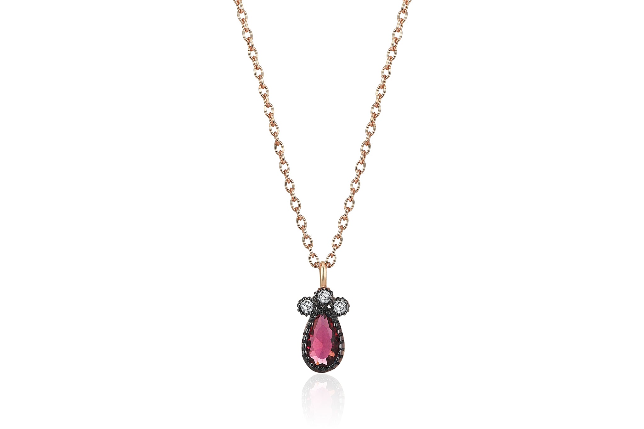 Ruby Drop Necklace