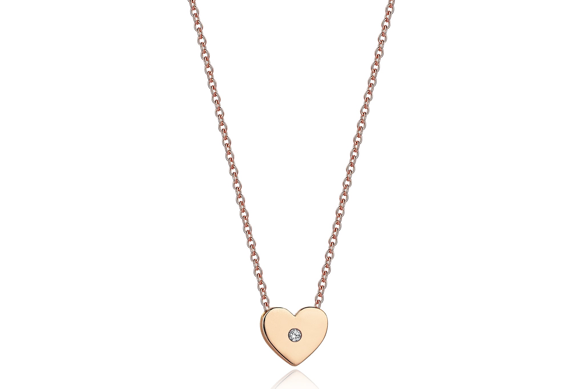 Mini Diamond Heart Necklace