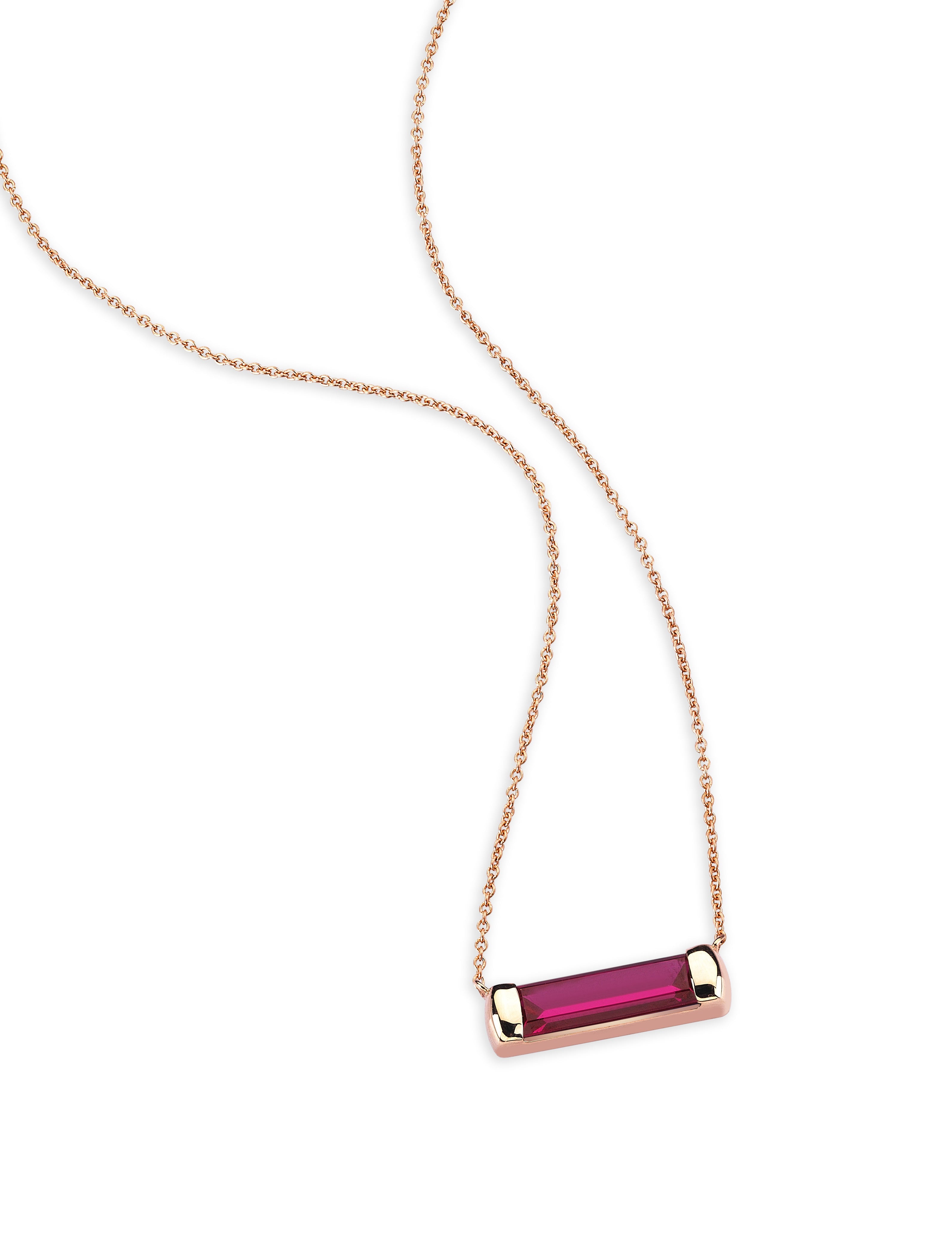 Ruby Line Necklace