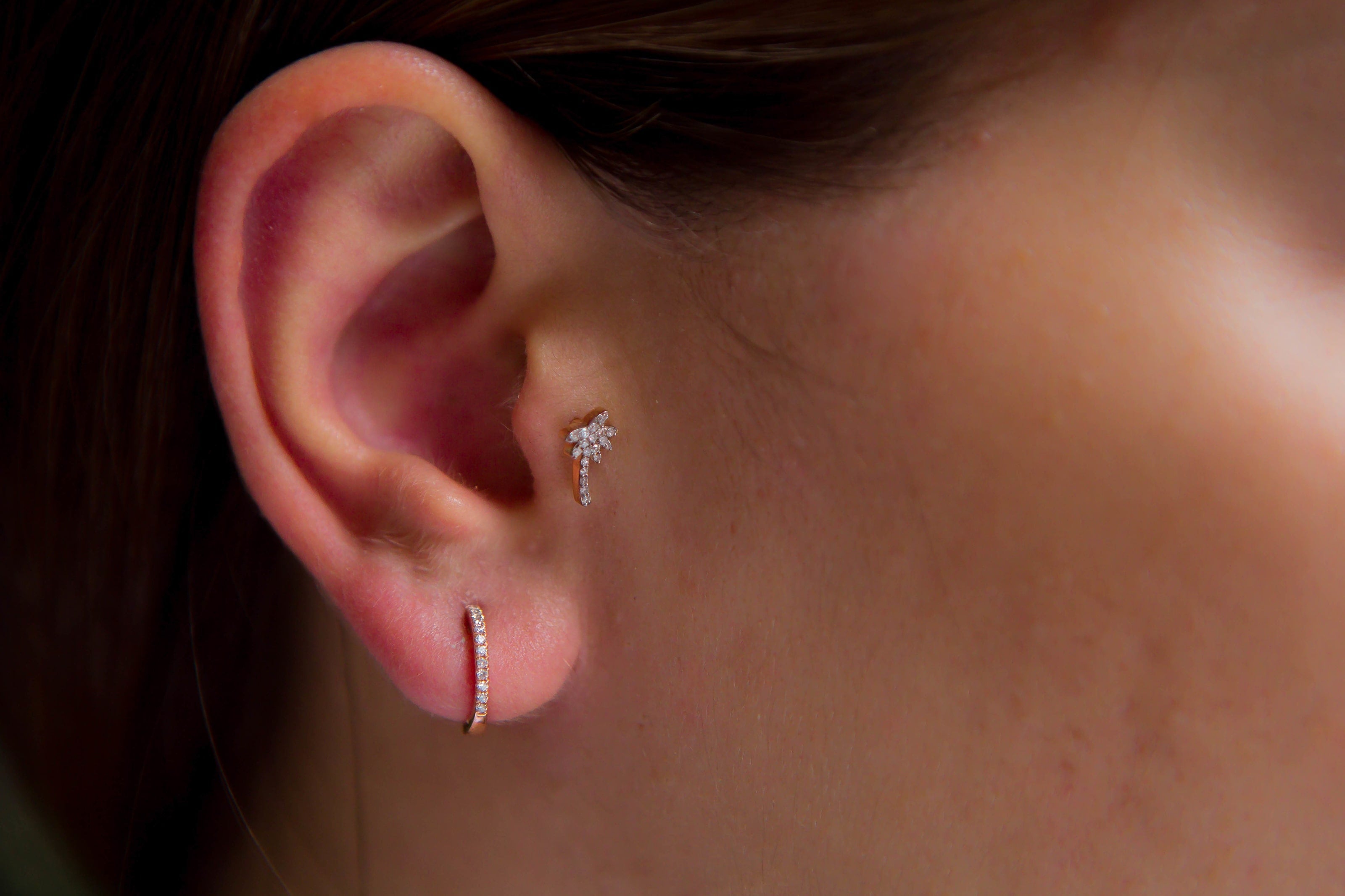 Palm Diamond Piercing