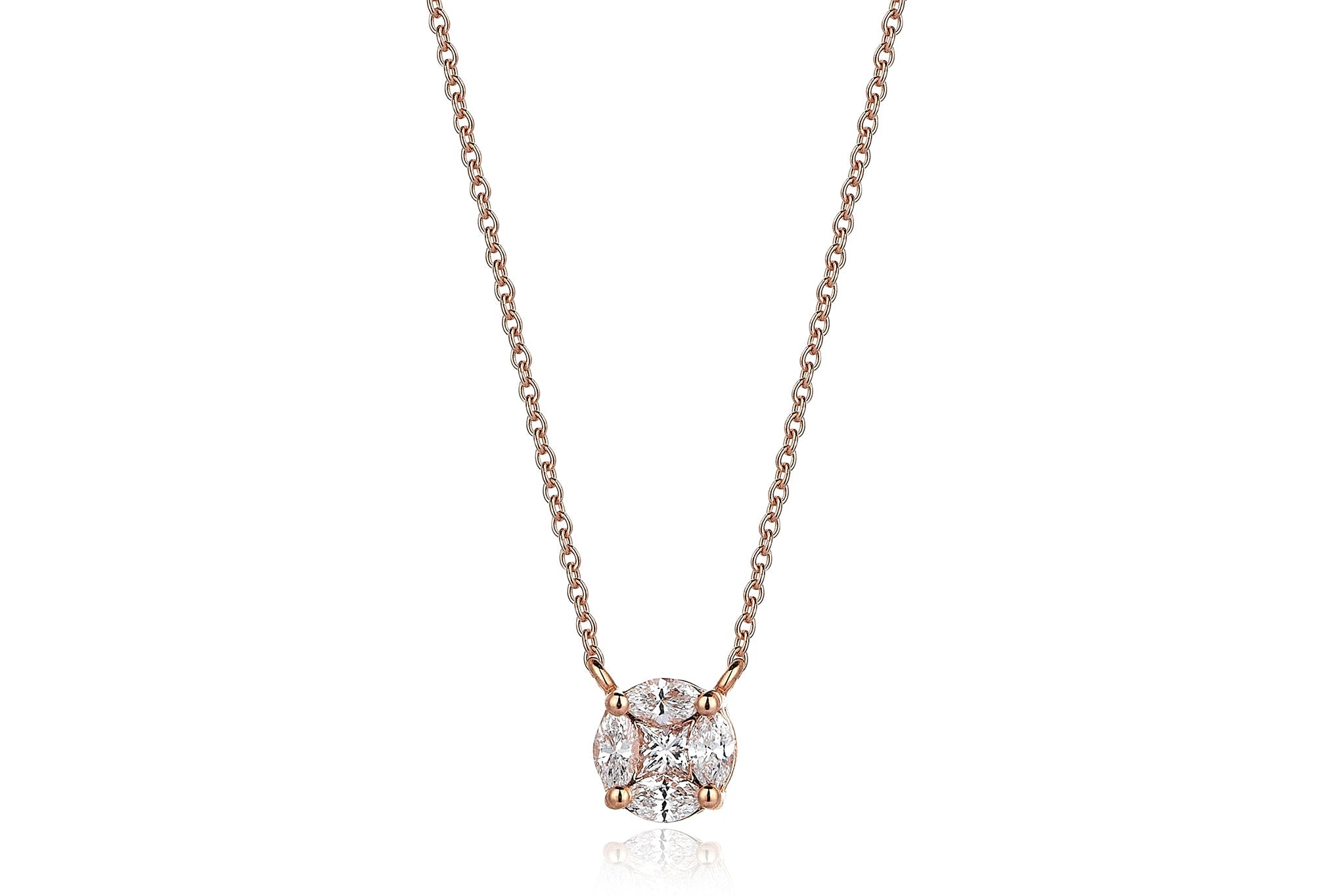 Marquise Feraye Diamond Necklace