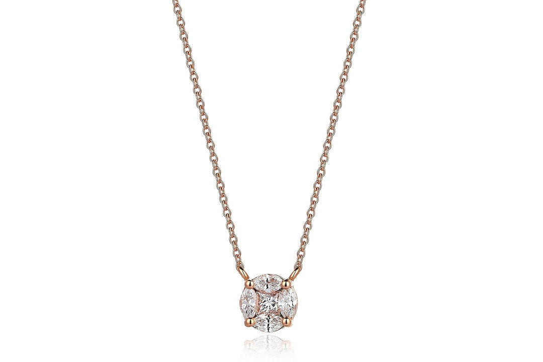 Marquise Feraye Diamond Necklace