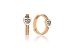Load image into Gallery viewer, Mini Debut Heart Diamond  Earring
