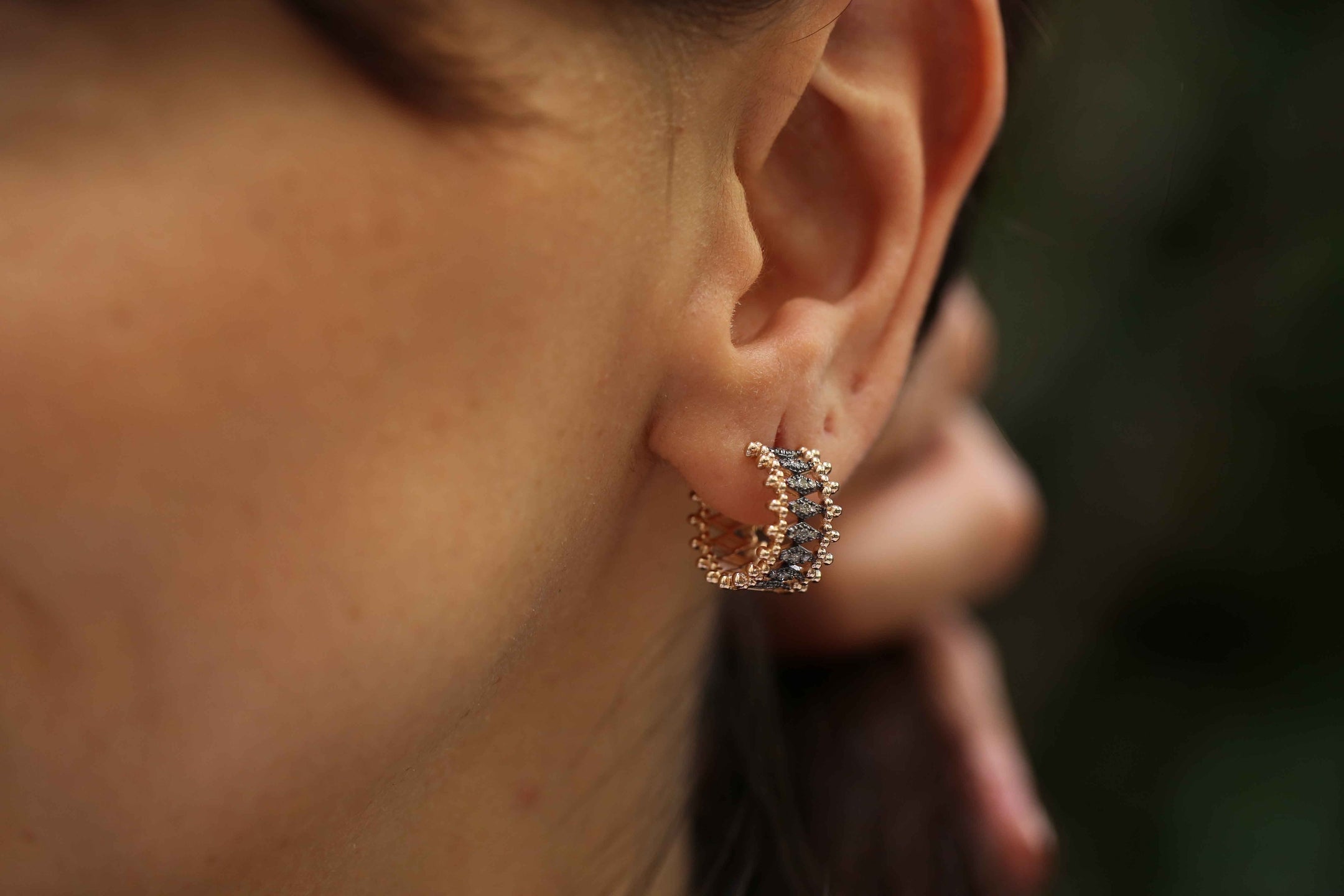 Prosecco Marrone Brown Diamond Earring