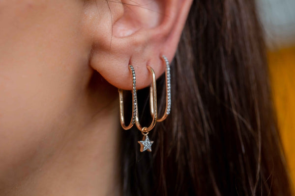 Debut Line Star Diamond  Earring
