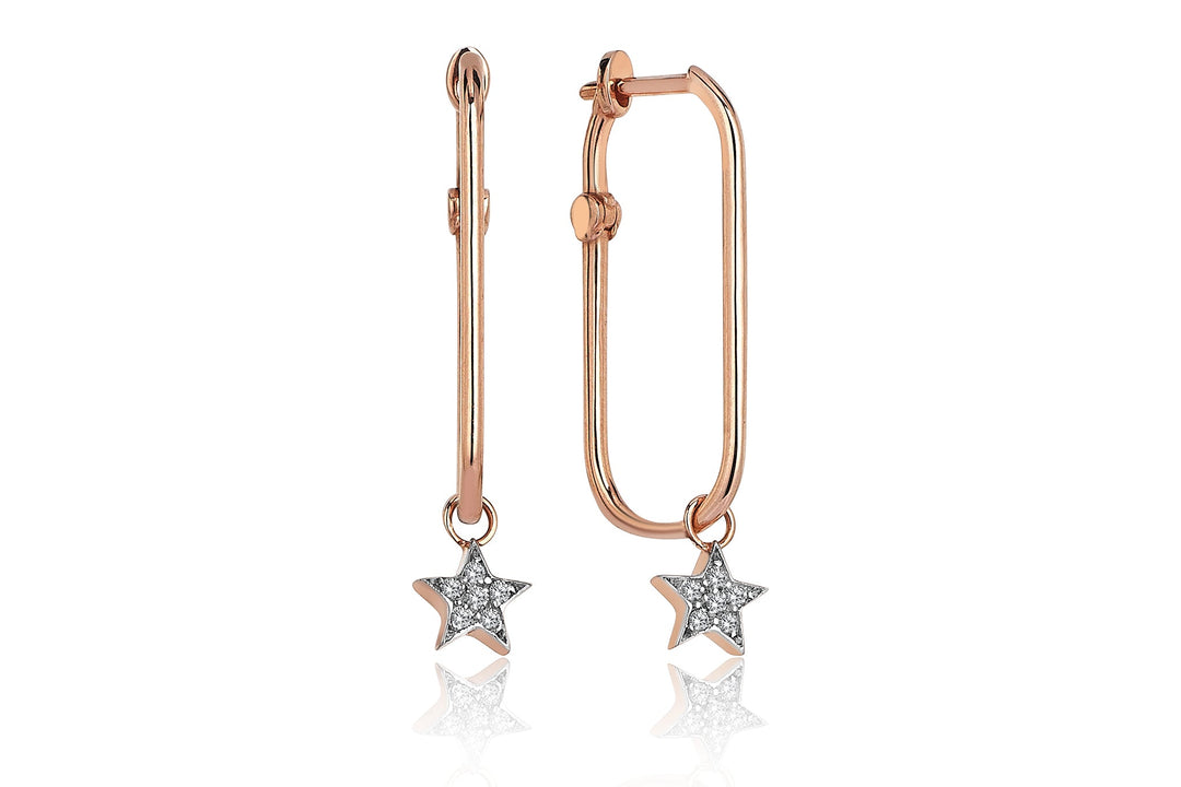 Debut Line Star Diamond  Earring
