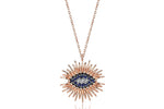 Load image into Gallery viewer, The Eye Sapphire Diamond Necklace
