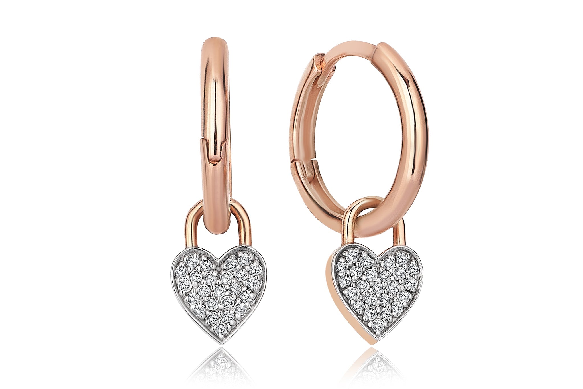 Mars Heart Diamond  Earring