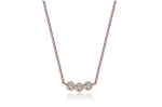 Load image into Gallery viewer, Mini Three Stone Diamond  Necklace
