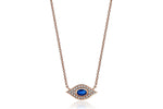 Load image into Gallery viewer, Ubuntu Eye Sapphire and Diamond Necklace
