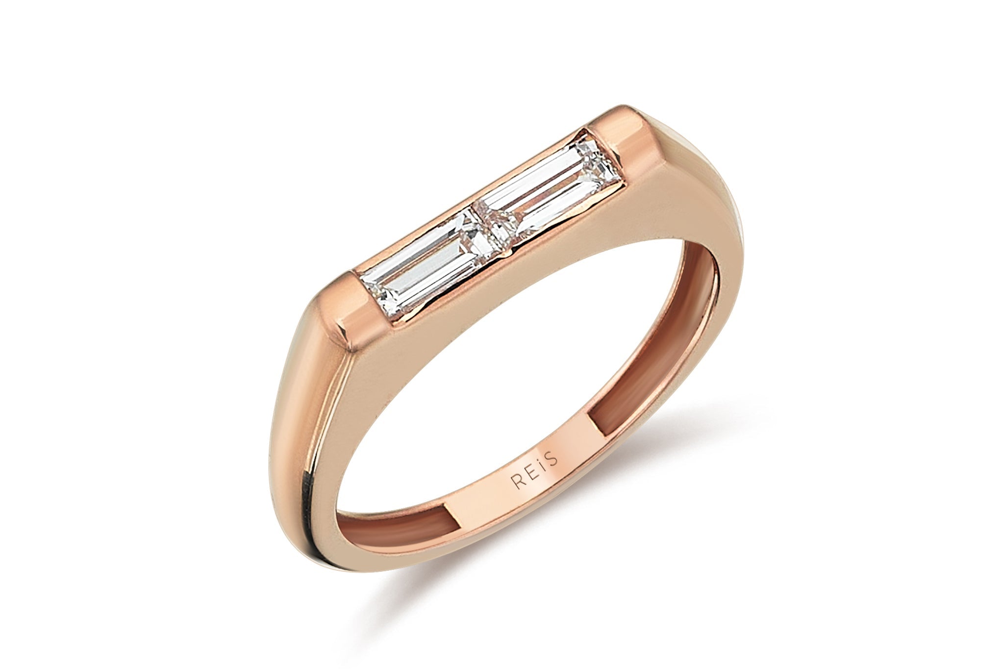 Ubuntu Line Baguette Diamond  Ring