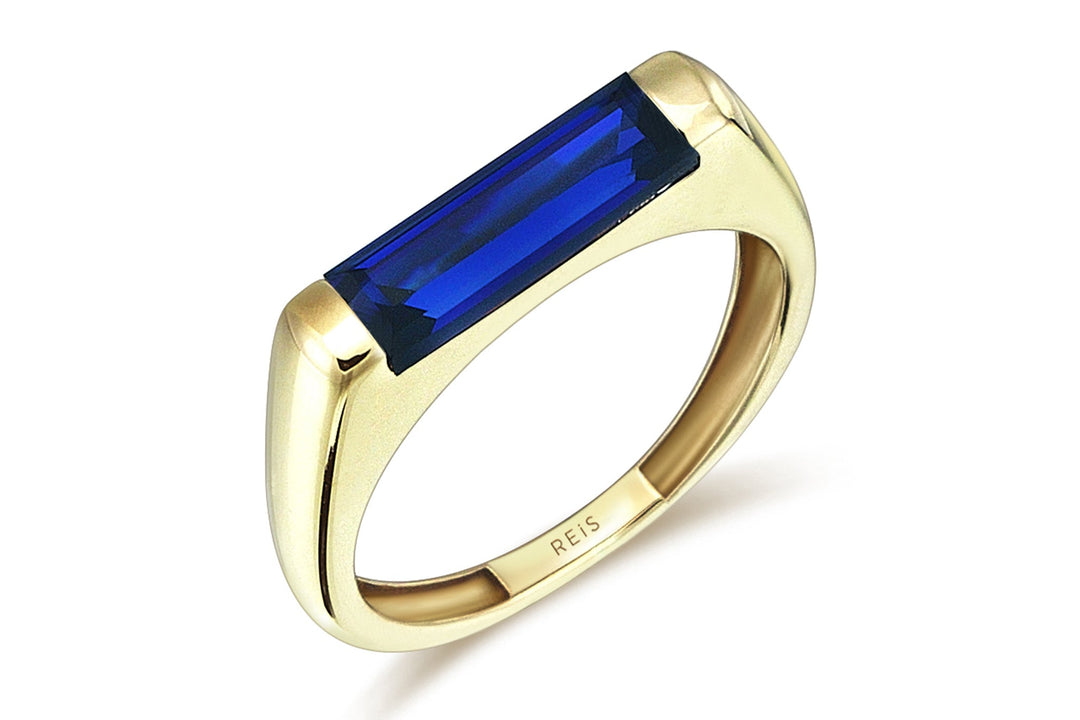 Sapphire Line  Ring