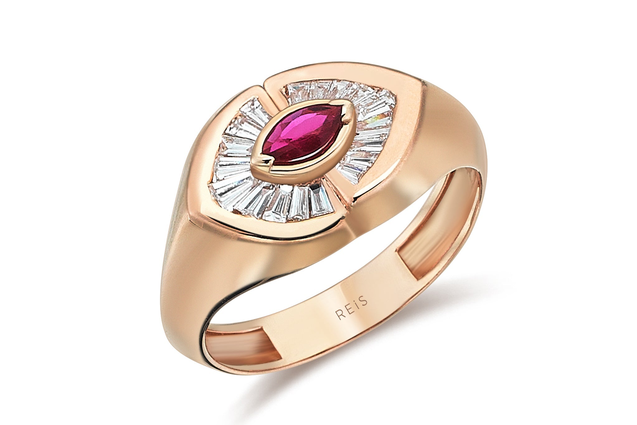 Lecco Ruby Diamond Ring