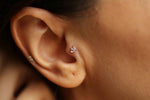 Load image into Gallery viewer, Trapeze Trio Piercing  Earring
