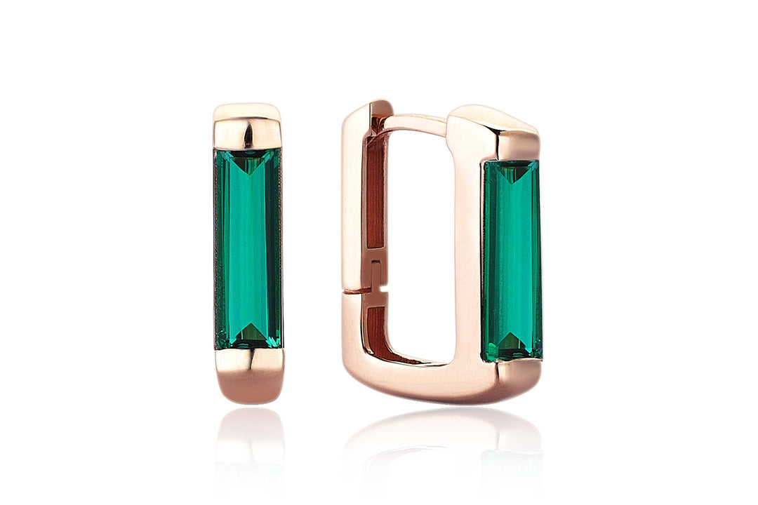 Emerald Line Earring