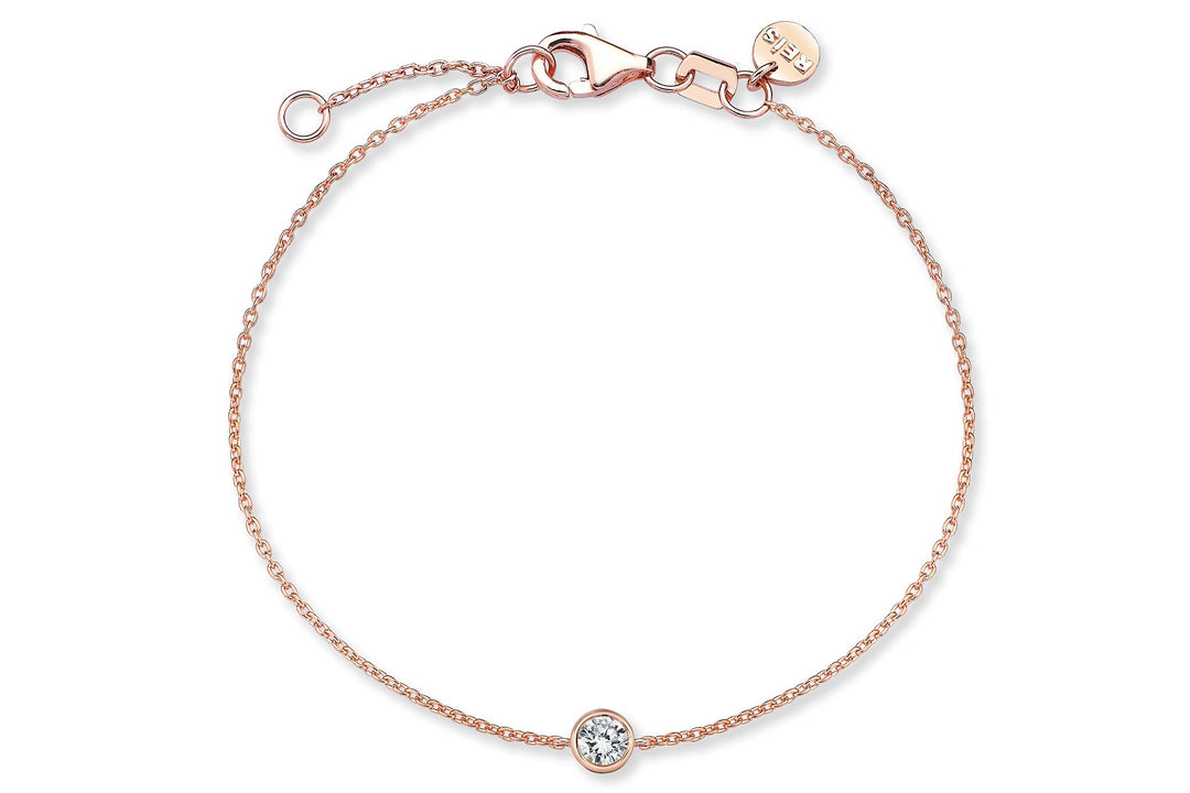 Unique Dia Diamond - 14k Rose Gold Women Bracelet
