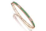 Load image into Gallery viewer, Mon Cher Green Diamond and Emerald  Bracelet
