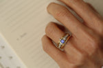 Load image into Gallery viewer, Queen Blue II Sapphire and Diamond Ring
