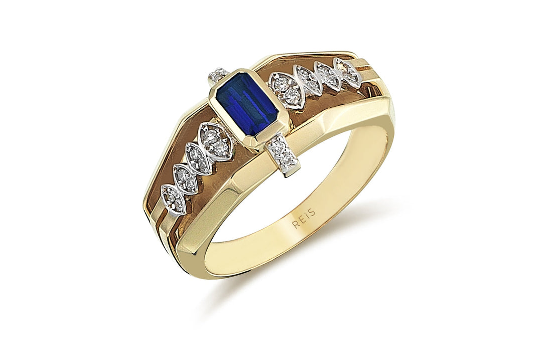 Queen Blue II Sapphire and Diamond Ring