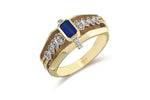 Load image into Gallery viewer, Queen Blue II Sapphire and Diamond Ring
