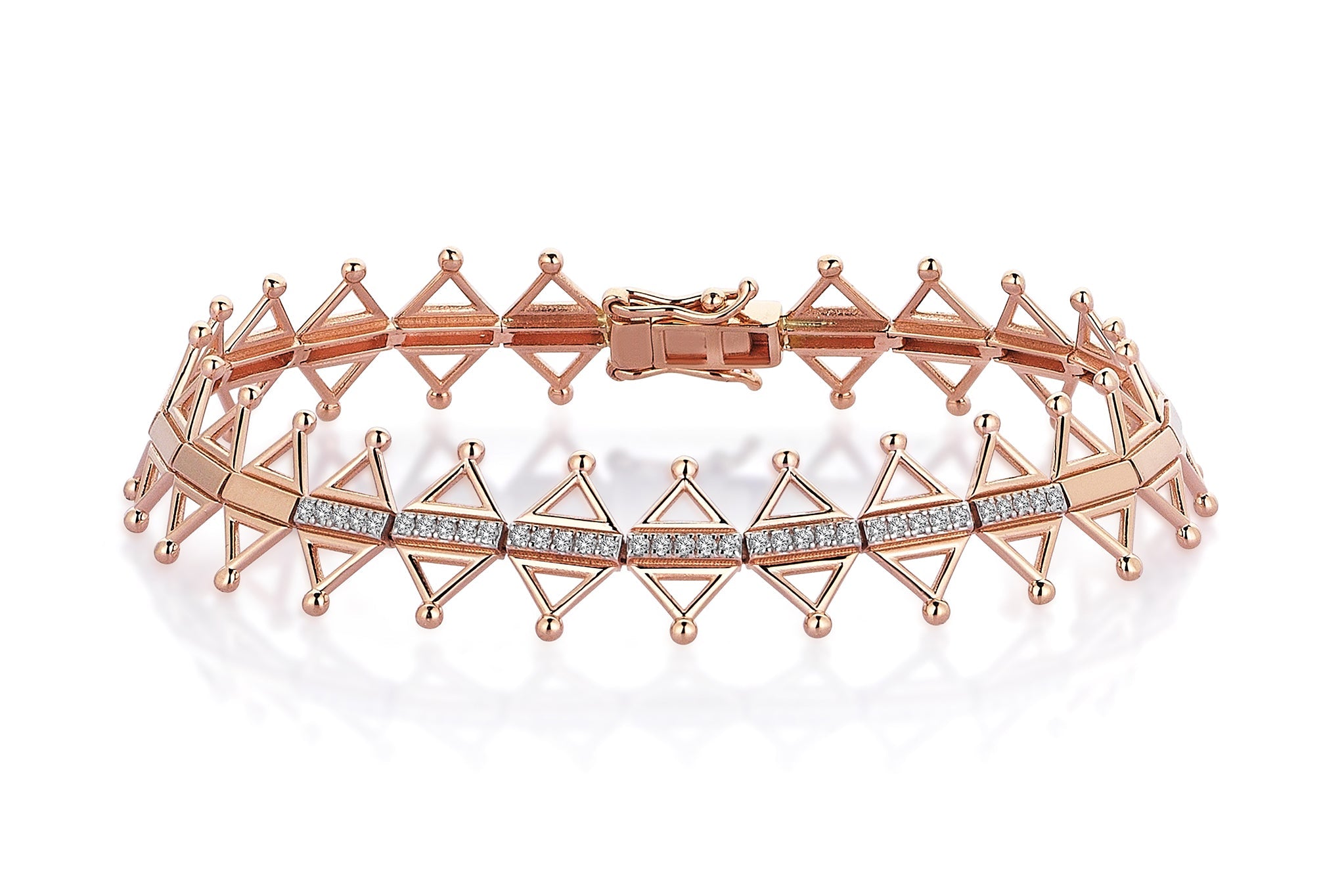 Prego Trian Diamond  Bracelet