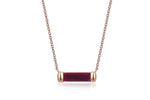 Load image into Gallery viewer, Ruby Line Necklace
