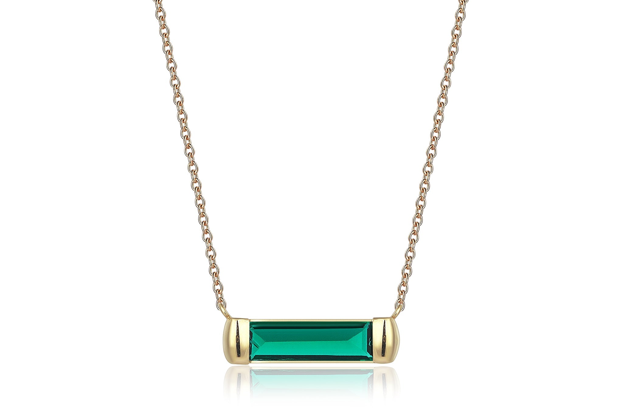 Emerald Line Necklace