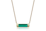 Load image into Gallery viewer, Emerald Line  Necklace
