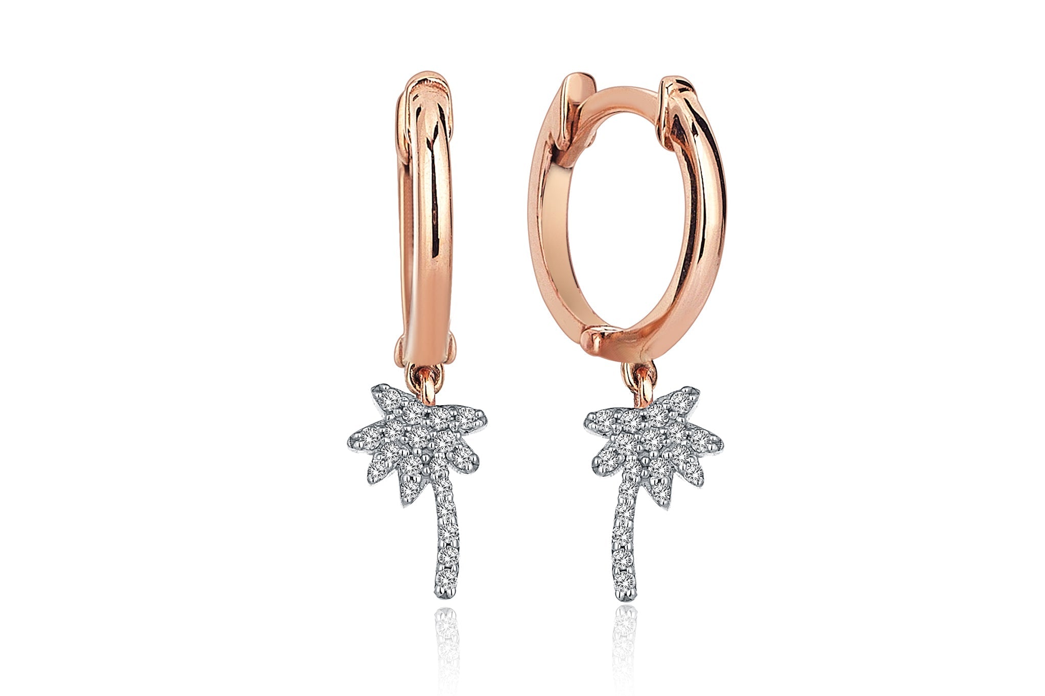 Prego Palm Diamond  Earring